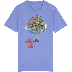 It's A Mad Mad Mad Mad World 60s Kids Movies Worn Look Vintage Unisex retro T Shirt