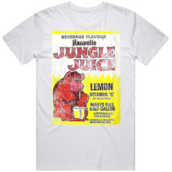 Hansells Jungle Juice Beverage Monkey Cover Retro Food Brand Worn Look retro T Shirt