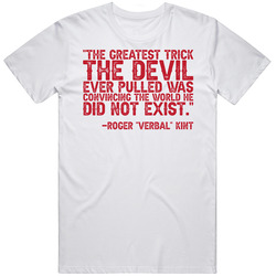 The Greatest Trick The Devil Ever Pulled Verbal Keyser Soze The Usual Suspects Quote retro T Shirt