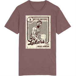Magic Johnson All Star Western Conference Vintage Trading Card retro T Shirt