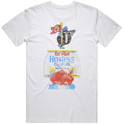 Hostess And Twinkies Cupcakes Sailboat Retro Ad Worn Look retro T Shirt
