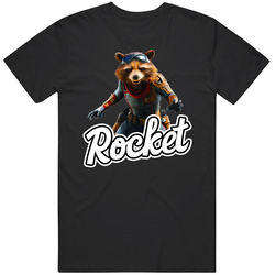 Rocket Racoon Movie Character retro T Shirt