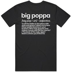 Big Poppa Rap Song Definition Lyric Hip Hop Fan retro T Shirt