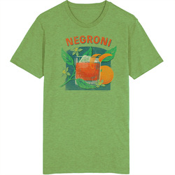 Negroni Cocktail Floral Retro Drink retro T Shirt