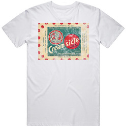 Creamsicle Ice Cream Frozen Sweet Candy Retro Wrapper Foodie Food Fan Worn Look retro T Shirt