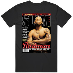 Dennis Rodman Slam March 1997 Cover Professional National Basketball Fan retro T Shirt