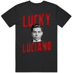 Lucky Luciano New York Mobster retro T Shirt