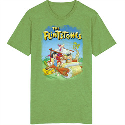 The Flintstones 60s Tv Series Show Worn Look Vintage Unisex retro T Shirt The Flintstones 60s Tv Series Show Worn Look Vintage Unisex retro T Shirt