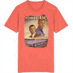 Route 66 60s Tv Series Show Worn Look Vintage Unisex retro T Shirt Route 66 60s Tv Series Show Worn Look Vintage Unisex retro T Shirt