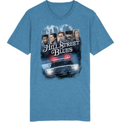 Hill Street Blues 80s Tv Series Show Worn Look Vintage Unisex retro T Shirt Hill Street Blues 80s Tv Series Show Worn Look Vintage Unisex retro T Shirt