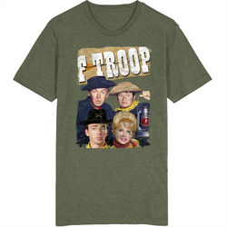 F Troop 60s Tv Series Show Worn Look Vintage Unisex retro T Shirt F Troop 60s Tv Series Show Worn Look Vintage Unisex retro T Shirt