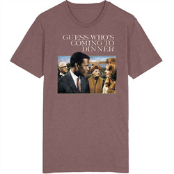 Guess Who's Coming To Dinner 60s Romance Movie Worn Look Vintage Unisex retro T Shirt
