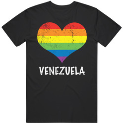 I Love Venezuela Pride Heart Gay Lesbian Lgbtq retro T Shirt