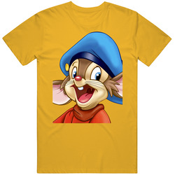 Fievel's American Tail Big Face 90s Kids Tv Show Cartoon retro T Shirt