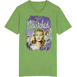 Bewitched 60s Tv Series Show Worn Look Vintage Unisex retro T Shirt