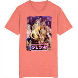 Glow Gorgeous Ladies Of Wrestling 80s Tv Series Show Worn Look Vintage Unisex retro T Shirt