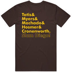 Tatis Myers Machado Hosmer Cronenworth Slam Diego Baseball retro T Shirt