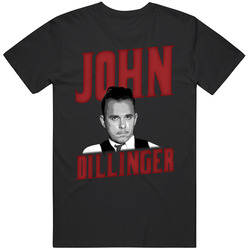 John Dillinger Chicago Mobster retro T Shirt