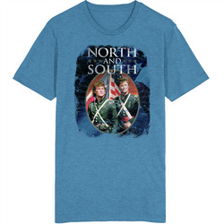 North And South 80s Tv Series Show Worn Look Vintage Unisex retro T Shirt
