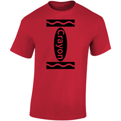 Red Crayon Funny Halloween Costume retro T Shirt
