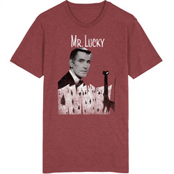 Mr Lucky Retro 50s Tv Show Poster Vintage Unisex retro T Shirt Mr Lucky Retro 50s Tv Show Poster Vintage Unisex retro T Shirt
