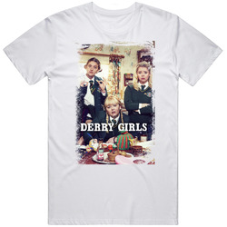 Derry Girls Poster Distressed Look retro T Shirt Derry Girls Poster Distressed Look retro T Shirt