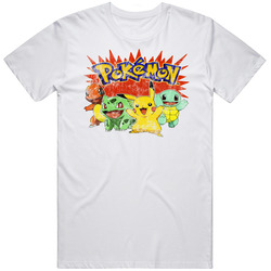Pokemon Kids Tv Show Cartoon Worn Look retro T Shirt Pokemon Kids Tv Show Cartoon Worn Look retro T Shirt