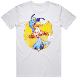 Bonkers Shield 90s Kids Tv Show Cartoon Worn Look retro T Shirt Bonkers Shield 90s Kids Tv Show Cartoon Worn Look retro T Shirt