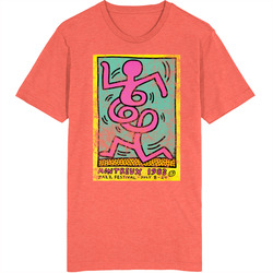 Keith Haring Montreux 1983 Jazz Festival Poster Worn Look Vintage Unisex retro T Shirt