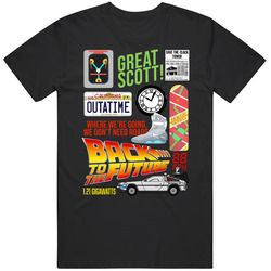 Back To The Future Retro Movie Mashup  Fan retro T Shirt