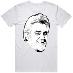 Jay Leno Big Head The Tonight Show Popular Late Night Tv Talk Show Fan retro T Shirt