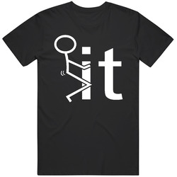 Stickman Fck It Funny Popular Graphic retro T Shirt
