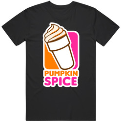 Pumpkin Spice Dunkin Donuts Parody retro T Shirt
