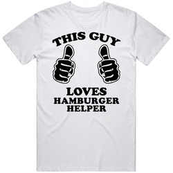 This Guy Loves Hamburger Helper Fun Retro Favorite Food retro T Shirt