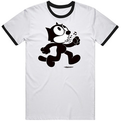 Felix The Cat, T-shirt, Cartoon, Krazy Kat, Animated, Whistling, Retro retro T Shirt