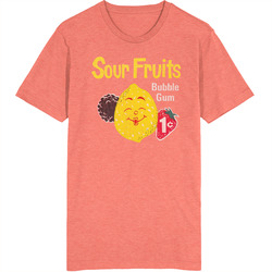 Sour Fruits Bubble Gum 80s Retro retro T Shirt