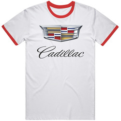 Cadillac Logo Red retro T Shirt