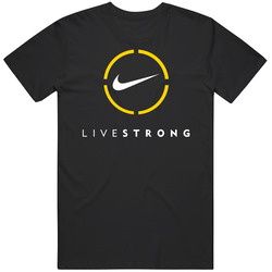 T-shirt Livestrong Live Strong Yellow Lance Armstrong Circle Tee S To 6xl retro T Shirt