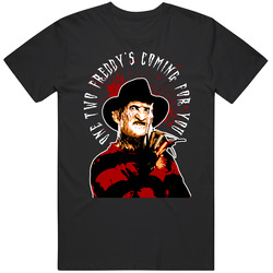 One Two Freddy's Coming For You Nightmare On Elm Street Movie retro T Shirt