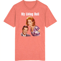 My Living Doll 60s Tv Series Show Worn Look Vintage Unisex retro T Shirt