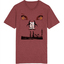28 Days Later Retro Halloween Movie Poster Vintage Unisex retro T Shirt