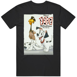 101 Dalmatians The Series Dogs And Chicken 90s Kids Tv Show Cartoon retro T Shirt
