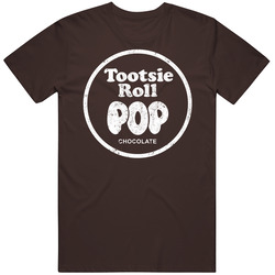 Tootsie Roll Pop Chocolate Logo Retro Candy Vintage Unisex retro T Shirt