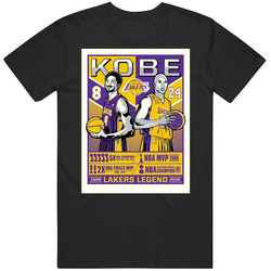 Kobe Bryant Los Angeles Basketball Legend 1996 To 2016 retro T Shirt