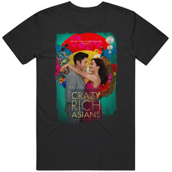 Crazy Rich Asians Movie Poster Distressed Look retro T Shirt