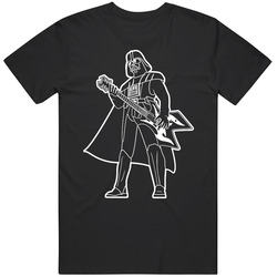 Darth Vader Playing The Guitar Axe Cool Music Star Wars retro T Shirt