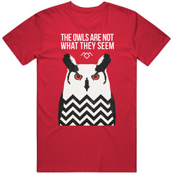 The Owls Are Not What They Seem Twin Peaks Tv Show Fan retro T Shirt The Owls Are Not What They Seem Twin Peaks Tv Show Fan retro T Shirt