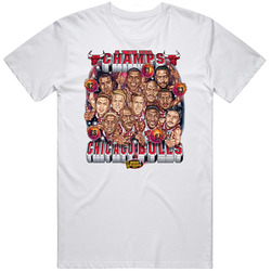 5 Time Champs Chicago Basketball Retro 90s Vintage Design Popular retro T Shirt