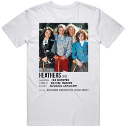 Heathers 80s Retro Movie Credits Card retro T Shirt