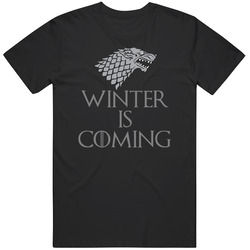Winter Is Coming Game Of Thrones Wolf retro T Shirt
